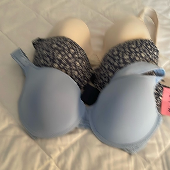 Three new bras, one cream, one light blue and one multi new price for all three - Picture 1 of 6